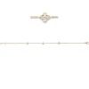 Armband aus 750 Gold Gelbgold 15 Diamanten 0,33ct TW-SI B:5,9mm L:19cm