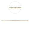 Armband aus 750 Gold Gelbgold 21 Diamanten 1,57ct TW-SI B:4,3mm L:17,8cm Zarge