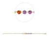 Armband aus 750 Gold Gelbgold 8 Saphire 1,73ct mehrfarbig B:4,6mm L:17cm