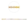 Armband aus 750 Gold Gelbgold 39 Saphire 7,8ct mehrfarbig L:17,5cm