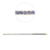 Armband aus 750 Gold Gelbgold 52 Topase 7,1ct London Blue B:3mm L:17,3cm