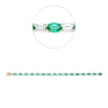Armband aus 750 Gold gelb 16 Smaragde 10,7ct grün mit Diamanten L:17,8cm
