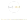 Armband aus 750 Gold gelb/weiß 36 Brillanten 0,34ct TW-PI B:4,6mm L:18cm