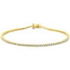 Armband aus 750 Gold gelb/weiß 87 Brillanten 0,45ct TW-SI B:1,4mm L:17,8cm