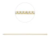 Armband aus 750 Gold gelb/weiß 67 Brillanten 2,5ct TW-SI B:2,5mm L:18cm 4er-Krappe