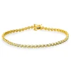 Armband aus 750 Gold gelb/weiß 56 Brillanten 1ct TW-SI L:17,8cm