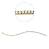 Armband aus 750 Gold gelb/weiß 116 Brillanten 1,03ct TW-SI L:17,8cm 4er-Krappe