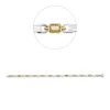 Armband aus 750 Gold gelb/weiß 24 Diamanten 4,05ct B:4mm L:18cm