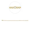 Armband aus 750 Gold gelb/weiß 61 Diamanten 1,67ct TW-SI B:3,3mm L:18cm