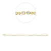 Armband aus 750 Gold gelb/weiß 67 Diamanten 1,06ct TW-SI B:3,1mm L:18cm