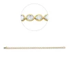 Armband aus 750 Gold gelb/weiß 29 Diamanten 5,26ct TW-SI B:4,4mm L:16,7cm Zarge