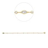 Armband aus 750 Gold gelb/weiß 28 Diamanten 2,49ct TW-VSI B:4,3mm L:18cm Zarge