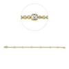Armband aus 750 Gold gelb/weiß 59 Diamanten 2,7ct TW-VSI L:18cm