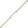 Armband aus 585 Gold gelb/weiß mit 77 Diamanten 0.80ct TW-SI 18cm