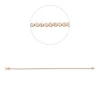 Armband aus 750 Gold Rotgold 85 Brillanten 1,02ct F-SI L:18cm