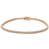 Armband aus 750 Gold Rotgold 71 Brillanten 0,53ct TW-SI B:2mm L:17,5cm