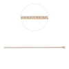 Armband aus 750 Gold Rotgold 82 Brillanten 1,31ct TW-SI L:18cm