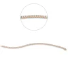 Armband aus 750 Gold Rotgold 68 Brillanten 3,02ct TW-SI L:18cm