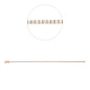 Armband aus 750 Gold Rotgold 81 Brillanten 2,05ct TW-SI L:17,5cm 4er-Krappe