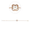 Armband aus 750 Gold Rotgold 36 Diamanten 0,34ct B:10mm L:17,8cm