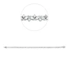 Armband aus 950 Gold weiß 96 Diamanten 4,04ct TW-SI L:17,8cm