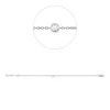 Armband aus 750 Gold Weißgold Brillant 0,09ct TW-SI B:1,8mm L:18cm