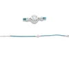Armband aus 750 Gold Weißgold Brillant 0,23ct TW-SI L:17,8cm Zarge