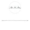 Armband aus 585 Gold Weißgold 33 Brillanten 0,4ct F-SI L:17,2cm