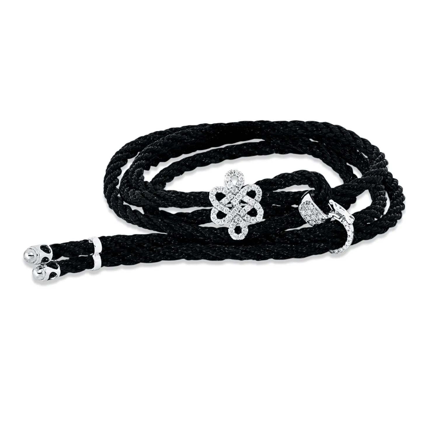 Armband aus 750 Gold Weißgold 75 Brillanten 0,44ct F-SI/PI B:11mm