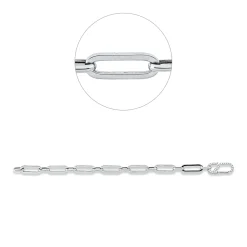 Armband aus 585 Gold Weißgold 24 Brillanten 0,32ct TW-SI B:5mm L:17,8cm