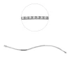 Armband aus 750 Gold Weißgold 21 Brillanten 0,34ct TW-SI B:2mm L:19cm