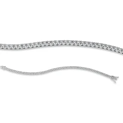Armband aus 750 Gold Weißgold 72 Brillanten 1,03ct TW-SI B:2,2mm L:18cm