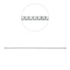 Armband aus 750 Gold Weißgold 67 Brillanten 2,5ct TW-SI B:2,5mm L:18cm 4er-Krappe
