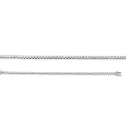 Armband aus 750 Gold Weißgold 63 Brillanten 1,51ct TW-SI B:2,8mm L:18cm 4er-Krappe