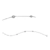 Armband aus 750 Gold Weißgold 3 Brillanten 0,21ct TW-SI B:4mm L:18cm Zarge