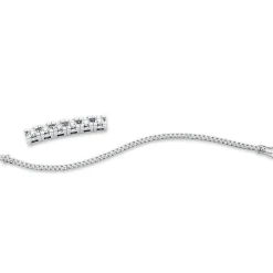 Armband aus 750 Gold Weißgold 61 Brillanten 2ct TW-SI L:18cm