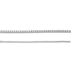 Armband aus 750 Gold Weißgold 68 Brillanten 3,01ct TW-SI L:18cm 4er-Krappe