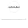 Armband aus 750 Gold Weißgold 65 Brillanten 3,06ct TW-SI L:18cm 4er-Krappe