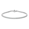 Armband aus 750 Gold Weißgold 77 Brillanten 1,01ct TW-SI L:18cm 4er-Krappe
