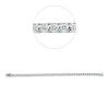 Armband aus 750 Gold Weißgold 43 Brillanten 3,4ct TW-VSI B:3,9mm L:18cm