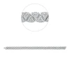 Armband aus 750 Gold Weißgold 520 Brillanten 2,6ct TW-VSI L:18,4cm