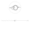 Armband aus 750 Gold Weißgold 17 Brillanten 0,09ct W-SI L:18cm