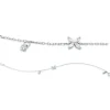 Armband aus 750 Gold Weißgold 5 Diamanten 0,23ct L:17,8cm