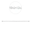 Armband aus 750 Gold Weißgold 38 Diamanten 5,43ct TW-SI B:4,3mm L:18cm