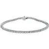 Armband aus 750 Gold Weißgold 88 Diamanten 2,3ct TW-SI B:2mm L:18cm 4er-Krappe