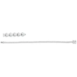 Armband aus 750 Gold Weißgold 62 Diamanten 2,76ct TW-VSI L:17,8cm
