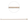 Armband aus 750 Gold weiß/rot 63 Brillanten 1,51ct TW-SI B:2,8mm L:18cm 4er-Krappe