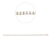Armband aus 750 Gold weiß/rot 64 Brillanten 4,06ct TW-SI L:17,8cm 4er-Krappe