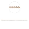 Armband aus 750 Gold weiß/rot 46 Brillanten 2ct TW-SI L:18cm Zarge