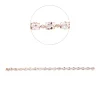 Armband aus 750 Rotgold 18 Morganite 11,7ct rosa 18 Brillanten 0,29ct TW-SI